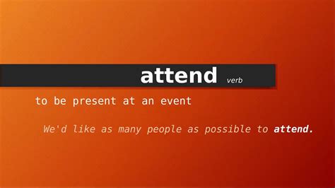 attend übersetzung|what does attend stand for.